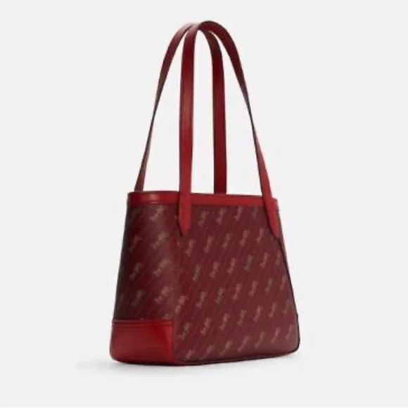 COACH Horse And Carriage Tote 27 With Horse And red - Picture 4 of 13